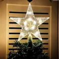 thumbnail image 2 of Adornos para árbol de Navidad, estrellas superiores, lámpara de luz LED, decoraciones navideñas para el hogar, árboles de Navidad, Año Nuevo 2025, Navidad Natal Noel, 2 of 5