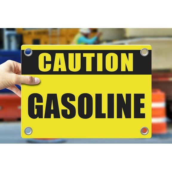 GASOLINE | Warning Notice Caution Danger 3mm PVC Sign