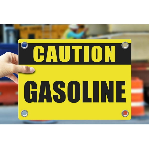 GASOLINE Warning Notice Caution Danger 3mm PVC Sign