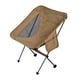 thumbnail image 1 of Silla plegable de camping tipo taburete con bolsillos laterales, respaldo alto, resistente y portátil. Caqui, 1 of 8