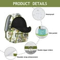 thumbnail image 4 of Sleek Paisley Backpack - Unique Paisley Gift for Commuters, Stylish Laptop Bag, Multiple Pockets for Organization, 4 of 6