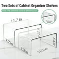 thumbnail image 6 of Cabinet Organizer Shelf, Set of 2 Kitchen Counter Shelves, Kitchen Storage, Spice Rack, Stackable, Expandable, 6 of 9