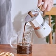 thumbnail image 4 of shaofei Coffee Pot, Moka Pot Italian Coffee Maker 3 cup/5 OZ Stovetop Espresso Maker for Gas or Electric Ceramic Stovetop Camping Manual Cuban Coffee Percolator for Cappuccino or Latte, 4 of 5