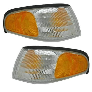 For 94-98 Mustang Park Corner Light Turn Signal Marker Lamp Left Right Set PAIR