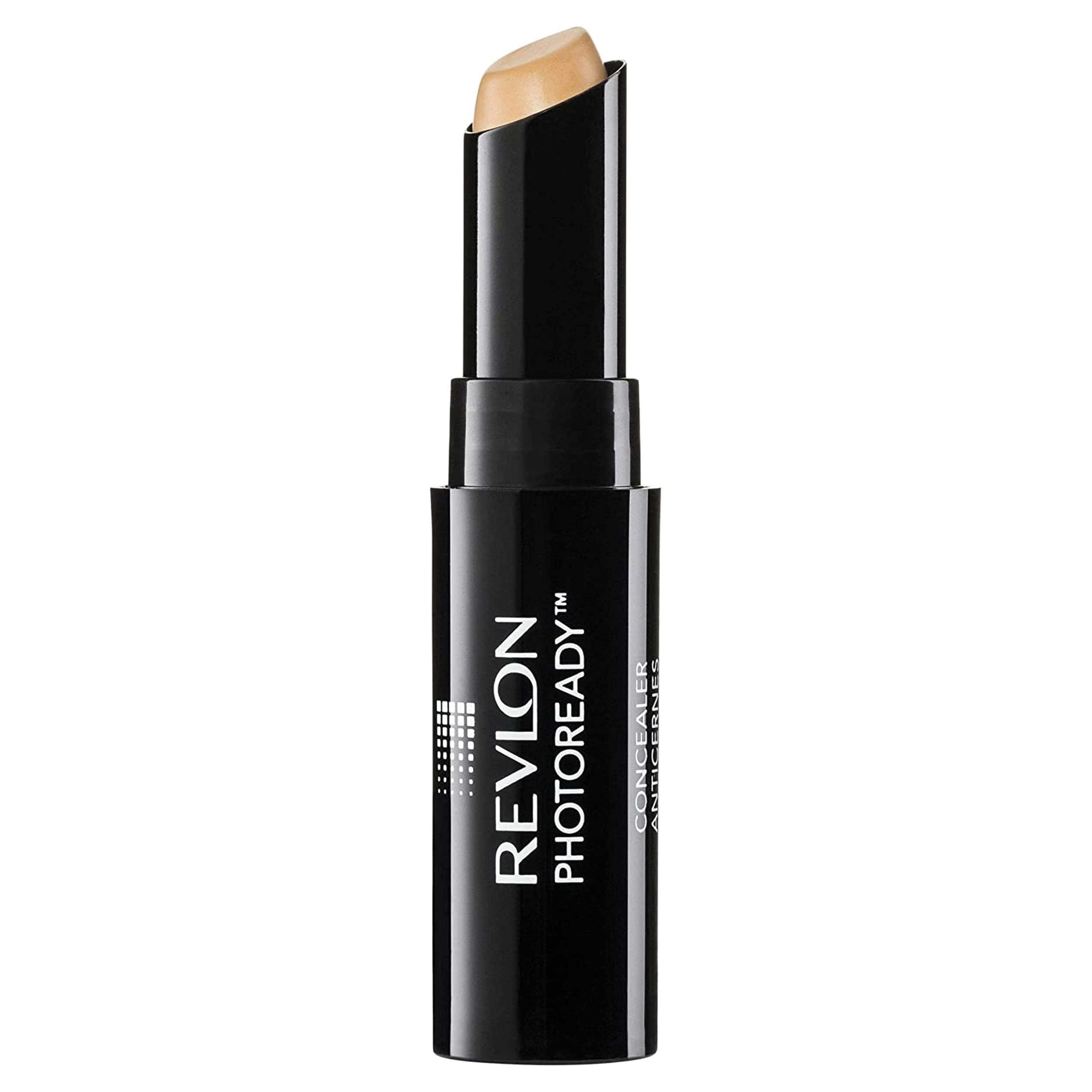 Revlon Concealer Stick, PhotoReady Face Makeup for All Skin Types, Longwear Medium- Full Coverage with Creamy Finish, Lightweight Formula, 004 Medium, 0.11 Oz