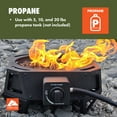 thumbnail image 5 of Ozark Trail 15" 54,000 BTU Propane Black Steel Portable Fire Pit with Locking Lid, 5 of 29