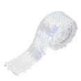 thumbnail image 1 of Unique Bargains 11 Yards 2 Inch Elastic Sequins Trim 5 Row Flat Sequin Strip Sequins Fabric Ribbon for Sewing White, 1 of 6