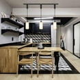 thumbnail image 5 of Kiven J-Type track lighting pendants Adjustable Height,3-Light Modern Plastic J track pendant lights,Decorative Track Lighting Fixture for Kitchen Island Hallway DZ0538, 5 of 7