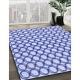 thumbnail image 3 of Ahgly Company Machine Washable Indoor Rectangle Transitional Royal Blue Area Rugs, 7' x 9', 3 of 7