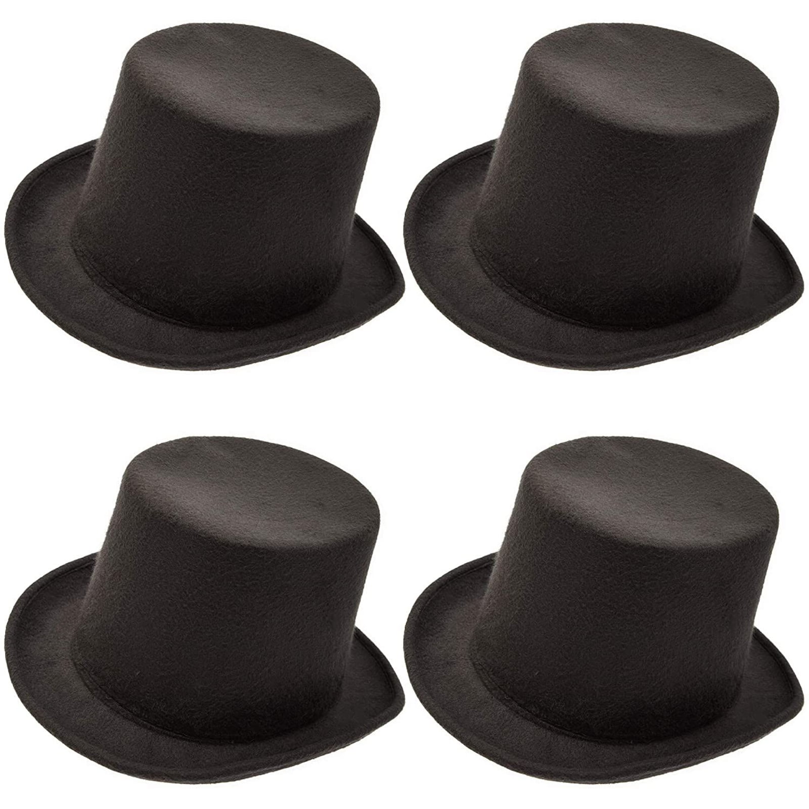 Magician Formal Black Felt Top Hat Costume Party Hats Halloween Cosplay Cap New 