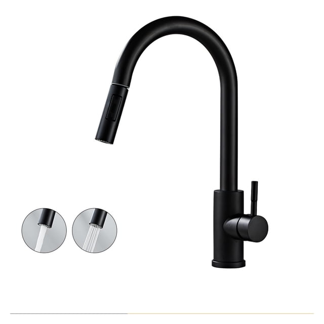 Chrome/Black/Golden Pull Out Kitchen Faucets Hot Cold Water Stream Sprayer Spout Pull Down Tap Mixer Crane For Kitchen ,Built To Last