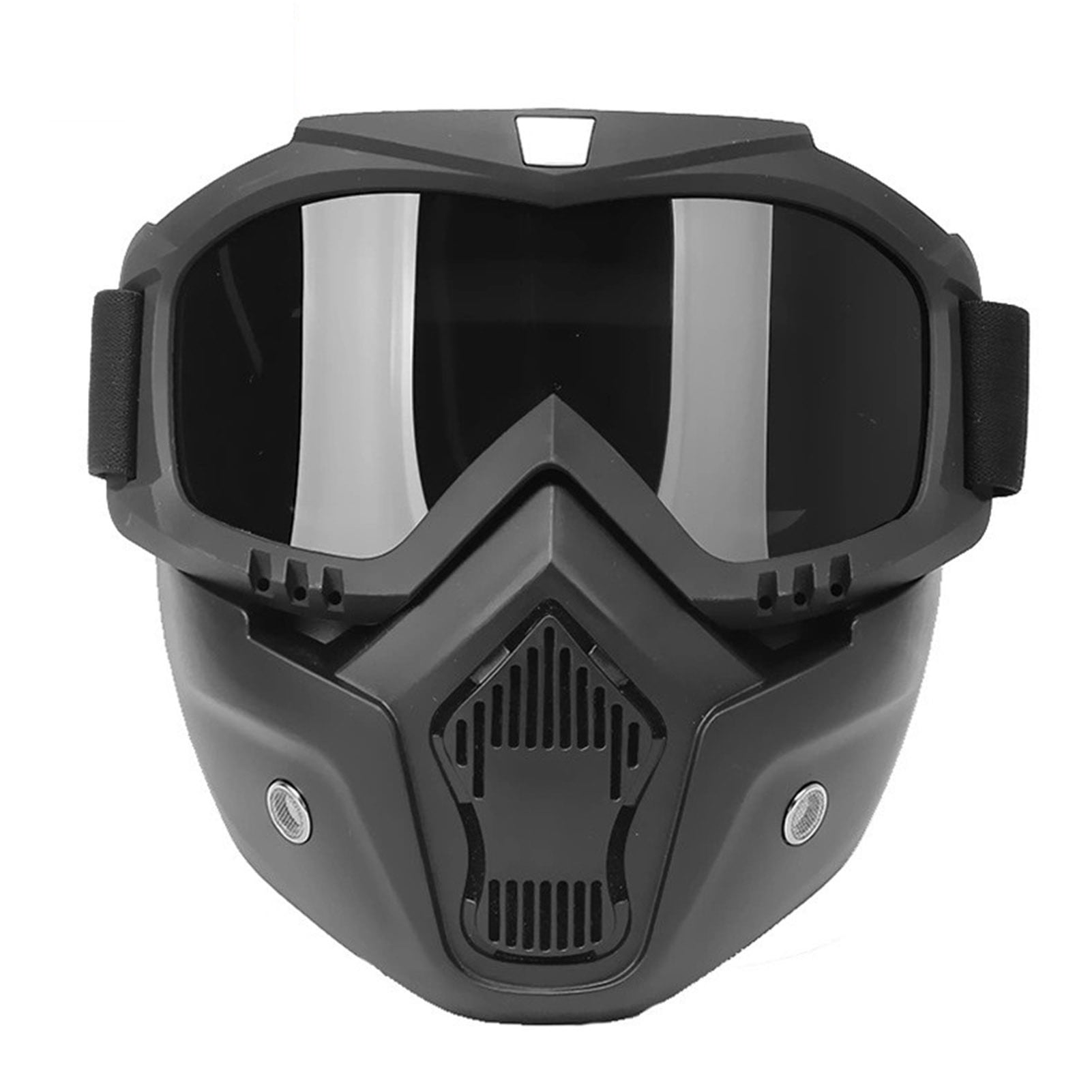 Mortorcycle Face Highdefinition Goggles with Mouth Filter for Open