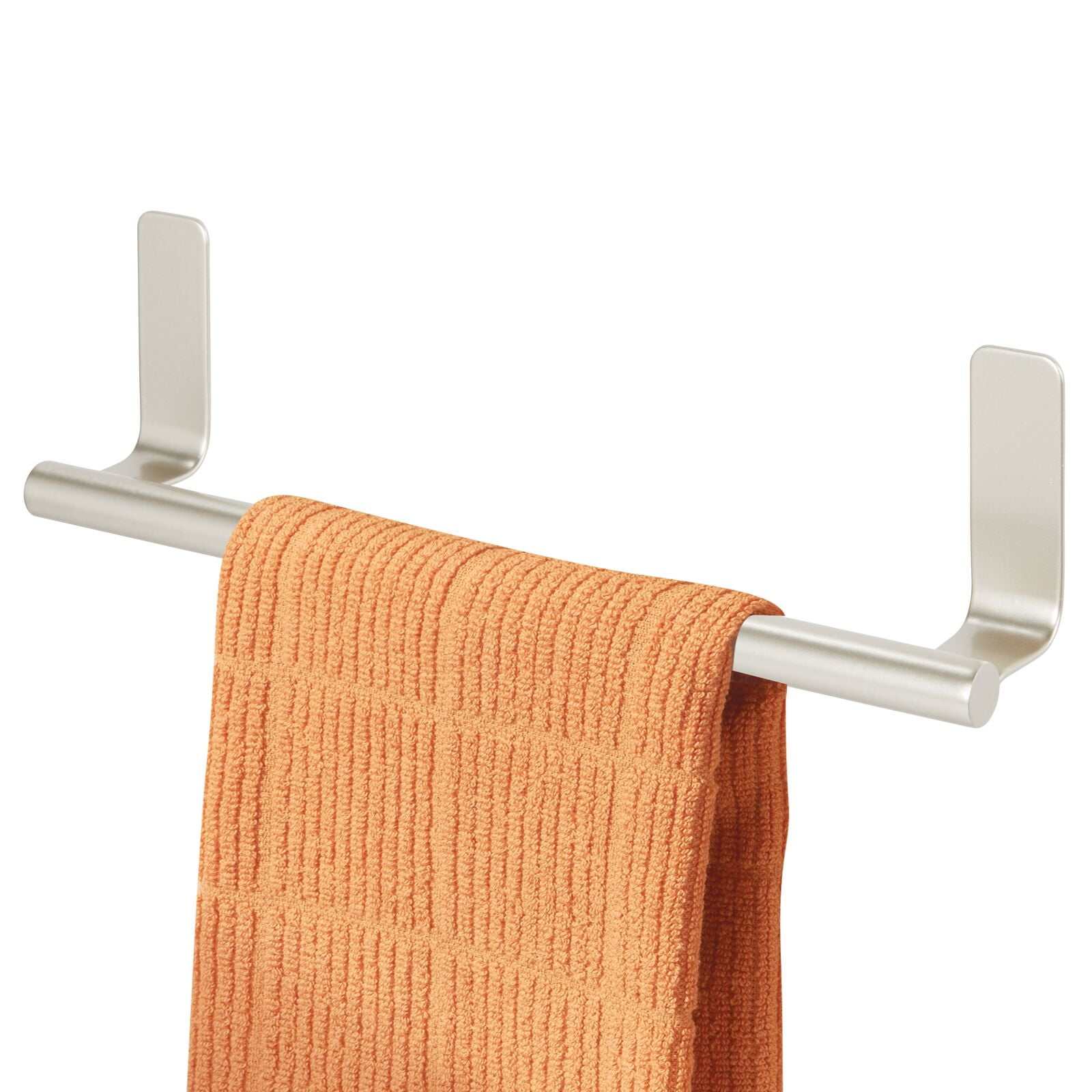 2 Pack Self Adhesive Towel Rod Bar Wall Bath Towel Holder Rail Rack for  Kitchen Bathroom Holder Rack for Hanging Washcloths, Hand Face Towels in  Main or Guest Powder Rooms 