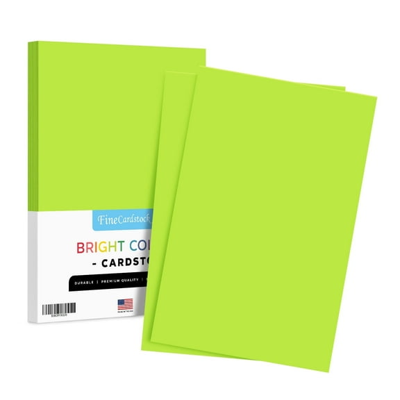 Premium Color Card Stock Paper | 50 Per Pack | Superior Thick 65-lb Cardstock, Perfect for School Supplies, Holiday Crafting, Arts and Crafts | Acid & Lignin Free | Light Green | 11 x 17