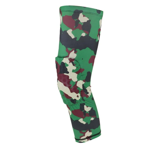 De Manga Larga, Rodillera De Nido De , Rodillera De Pierna A Prueba De Golpes, Rodilleras De Compresión, Para Mujeres Unisex Hombres Haci Selva camuflaje-L Soledad Rodilla manga larga