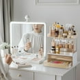 thumbnail image 3 of Bathroom Organizer with 2 Tiers and 2 Drawers, Easy to Install, Large Skincare and Perfume Storage, Amber, 3 of 8