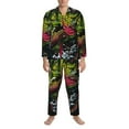 thumbnail image 3 of Uemuo bass Pattern 2-Piece Loungewear Set - Men’s Soft Sleepwear, Cozy Winter PJs, Comfy Sleep Set-XX-Large, 3 of 7