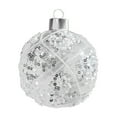 thumbnail image 4 of Christmas Tree Ornaments Ball Glass Transparent Christmas Globle Studded Sequin Decorative Globle Hanging Globle Christmas Tree Pendant Christmas Decoration Hanging Ornament Up to 25% Off, 4 of 4
