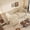 Apricot, variant on AISWORD 97.7" King Size Pull Out Sofa Bed, Velvet Chesterfield Sleeper Couch, 3-in-1 Convertible Tufted Futon with Ottoman, Beige