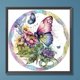 thumbnail image 1 of Pintura de diamante 5D DIY Kit de mariposa de taladro redondo completo decoración del hogar arte artesanal JShteea El nuevo, 1 of 9