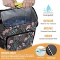 thumbnail image 2 of Travel Cooler Bag - Pioneer Flower Floral Print Pattern Camping Beer Cooler Backpack with Bottle Opener- Waterproof Insulated Picnic Backpacks - Cooler Bag for Beach, 2 of 6