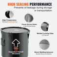 thumbnail image 4 of VEVOR Fryer Grease Bucket, 8 Gal Oil Disposal Caddy Stainless Steel Fryer Oil Bucket Rust-Proof Coating, Oil Transport Container with Lid, Lock Clips, Filter Bag for Hot Cooking Oil Filtering, Black, 4 of 8