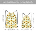 thumbnail image 4 of XMXT Waterproof Gym Bag, Sunflower Flower Background Drawstring Backpack for Men, s Multicolor, 4 of 8