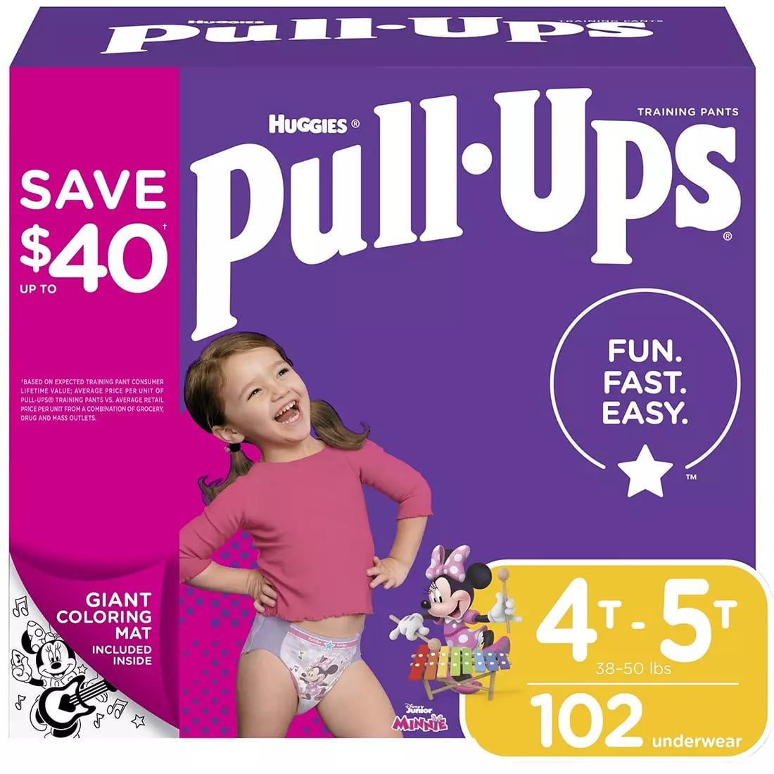 Huggies Pull-Ups Learning Designs Training Pants for Girls (4T - 5T 102 Count)