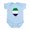 Sky Blue, variant on CafePress - Sierra Leone Flag Map Infant Bodysuit - Baby Light Bodysuit, Size Newborn - 24 Months
