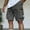 Dark Gray, variant on COSFO Black Men'S Cargo Shorts Relaxed Fit Elastic Waist Casual Outdoor with Zipper Pockets Work Shorts