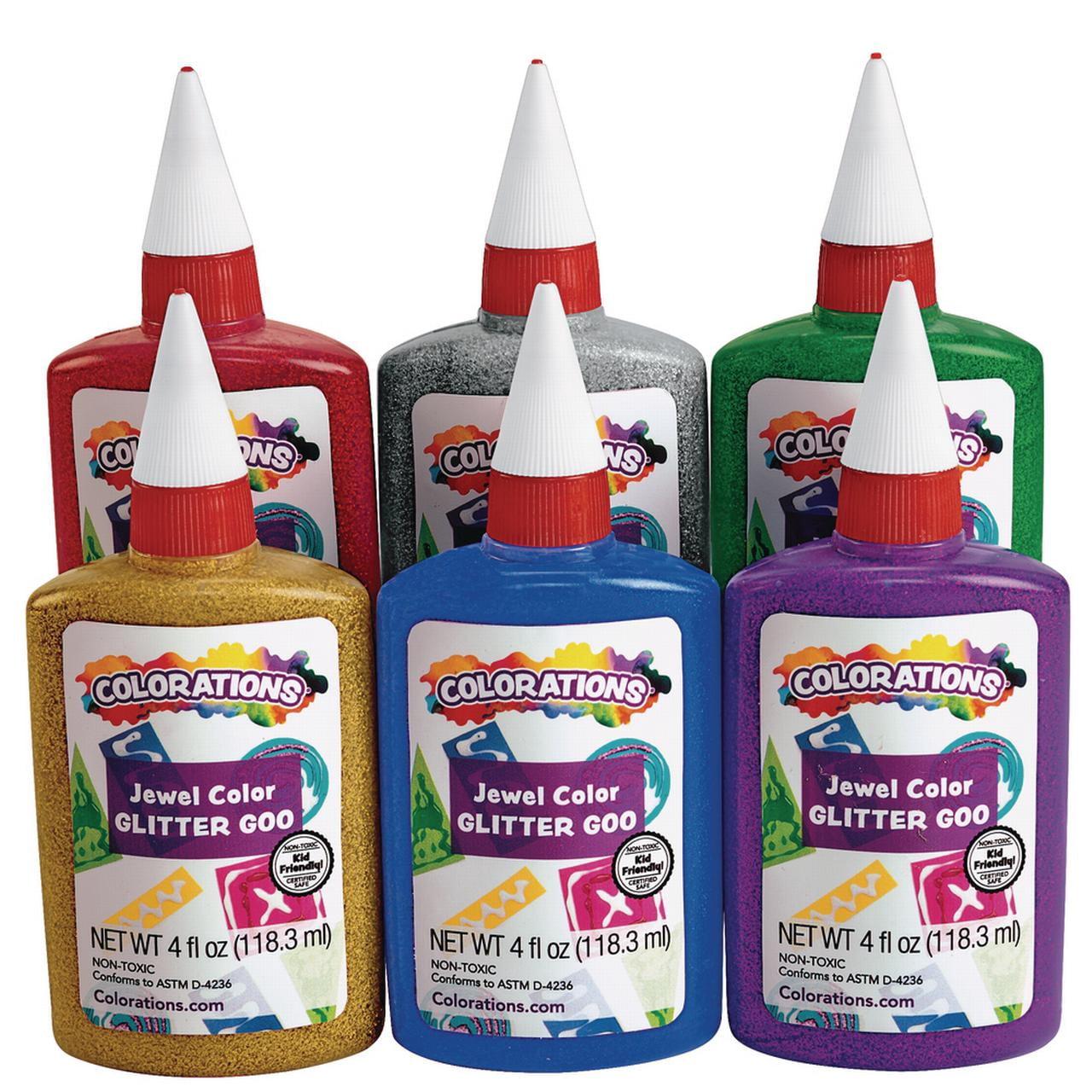 Colorations Glitter Glue - Set of 6 (Item # GGST)