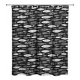 thumbnail image 2 of Creative Products Black School Of Fish  71x74 Shower Curtain, 2 of 2