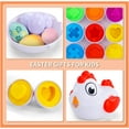 thumbnail image 6 of Montessori Toddlers Eggs Toy Color Shape Matching Eggs and Chicken Set Toys, Preschool Learning Toys Educational Sorting Easter Eggs Toys, Christmas Gift for Kids Boys Girls 1 2 3 4 5 6 Years Kids, 6 of 11