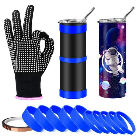 

Tumblers Silicone Bands Kit for 20 30 Oz Skinny Straight Cups for Mug Press Machine Wrap Bundle Tumbler in Oven