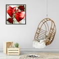 thumbnail image 4 of Kits de pintura de diamantes 5D DIY, corazones, rosas, taladro cuadrado completo, decoración de pared, arte artesanal Likrtyny Oficina Multiescena Multifunción, 4 of 9