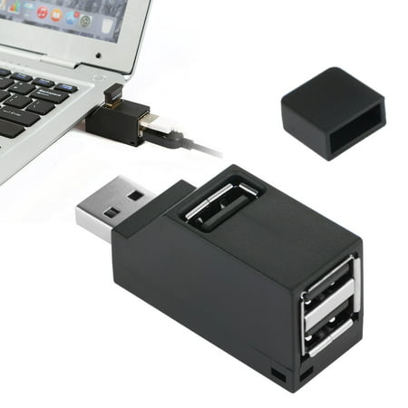 3 Port USB Hub Mini USB 2.0 High Speed Hub Splitter No Driver Needed for iMac Pro, MacBook Air, Mac Mini/Pro, Surface Pro, Notebook PC, Laptop, USB Flash Drives, and Mobile