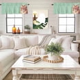 thumbnail image 4 of Sunglasses Cat Valance Curtain Retro Funny Cat Green Background Window Valances Rod Pocket Short Curtains Window Treatments for Kitchen Bedroom Bathroom Laundry 60" x 18", 4 of 9