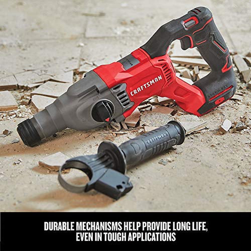 Craftsman V20 7/8 in. SDS-Plus Cordless Rotary Hammer Drill Bare Tool 20  volt Case Of: 1;