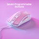 thumbnail image 3 of Ratón para juegos HyperX Pulsefire Core RGB 6200 DPI blanco/rosa, 3 of 8