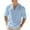 Light blue, variant on zbxnLI Men's Linen Shirts Plain Long Sleeve T-Shirts V Neck Lightweight Casual Basic Tees for Men