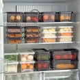 thumbnail image 3 of Yonrjhukm Refrigerator Storage Box, Fresh-keeping Food Grade Container for Meat, Fruits & Vegetables, Transparent, Portable, Airtight Lunch Box for Optimal Freshness, 3 of 4