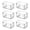 Clear 【6x storage boxes】, variant on Honeycomb Drawer Organizer Plastic Storage Divider for Underwear and Socks with Non-Slip Design for Neat Arrangement and Easy Access in Bedroom Dressers and Closets Topliu
