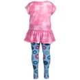 thumbnail image 5 of Marvel Avengers Captain America Little Girls Peplum T-Shirt and Leggings Outfit Set Toddler to Big Kid, 5 of 5