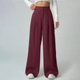 thumbnail image 2 of XFLWAM Womens Wide Leg Dress Pants Business Casual Work Slacks Pants High Waisted Palazzo Trousers with Pockets, 2 of 6