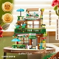 thumbnail image 5 of Remocguys Coffee Shop Building Sets Compatible with Lego Cafe Street View 3in1 With Light for Adults 14+ 875PCS, 5 of 7