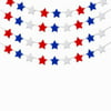 ZOISNT 4th of July Party Supplies-No Tangled -72 PCS Pre-assembled Felt Star Garland Patriotic Banner - Red White Blue Decorations For 4th of July, Memorial Day, Independence Day Celebration, Labor Da