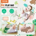 thumbnail image 2 of 55"x82" Baby Play Mat - Extra Large Soft Activity Floor Mat for Crawling & Playtime - Reversible 2-Sided Design - Non-Slip Waterproof Surface - Safe for Infants & Toddlers - Nursery, Living Room, 2 of 11