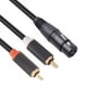 thumbnail image 2 of XLR hembra a doble RCA macho Cable adaptador antiinterferencias accesorios de Cable FLhrweasw Nuevo, 2 of 9