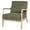 Green, variant on PAPROOS Mid Century Modern Accent Chair with Arms, Upholstered Reading Chair with Solid Rubberwood Frame, Lumbar Pillow and Thick Cushion for Living Room Bedroom, Dark Grey