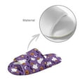 thumbnail image 4 of Psesaysky Ghost Pumpkin Purple Print Womens House Slippers Halloween Open Toe Indoor Slippers Soft Lightweight Sole Home Kitchen Shoes, Size 12-13, 4 of 7